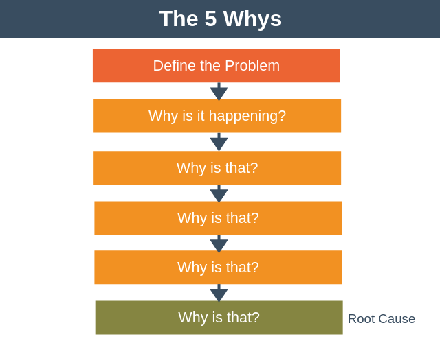 Framework 5 Whys (Fonte: Expert Program Management)